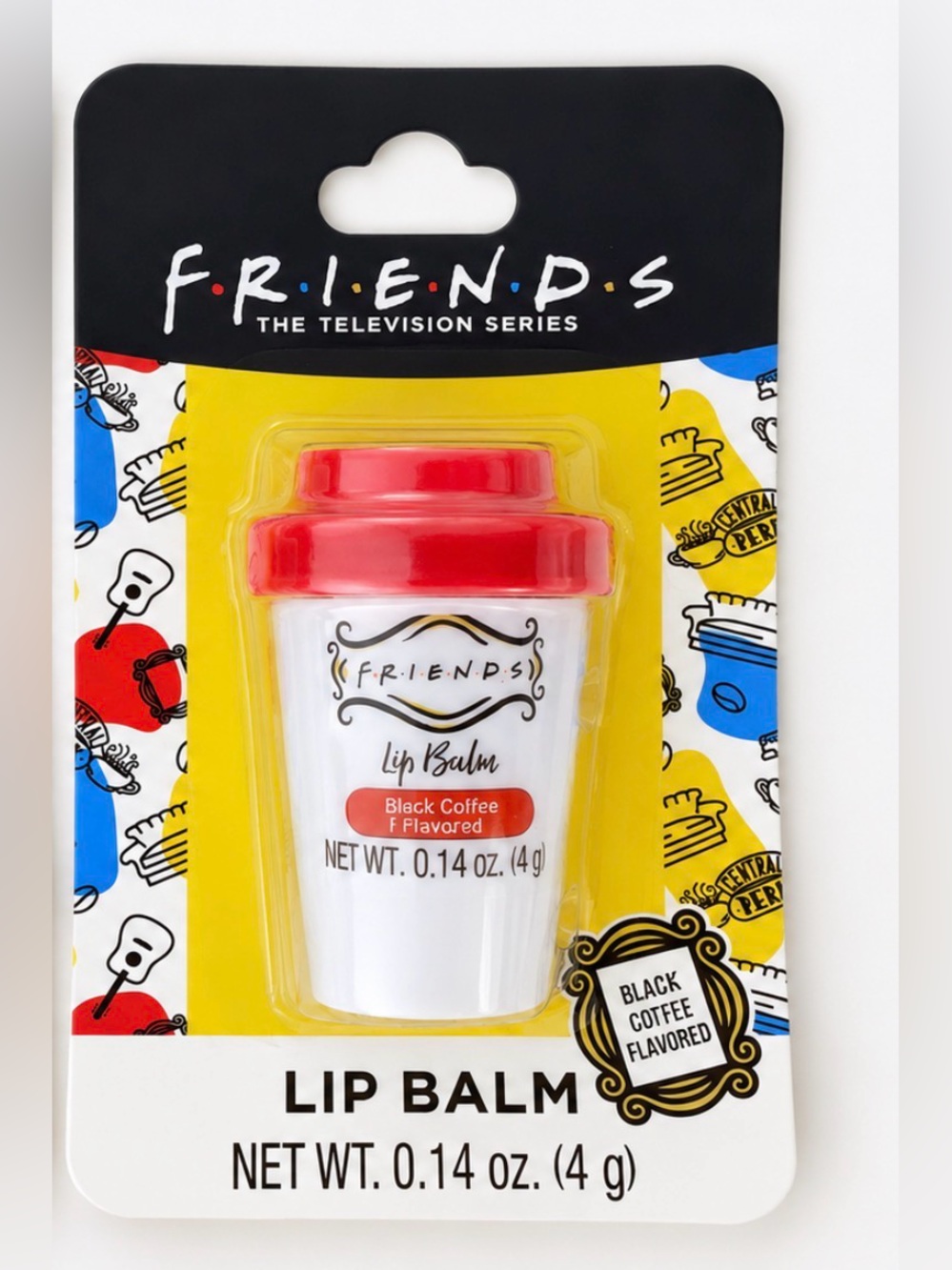 Nwt central perk friends lip balm black coffee lip care